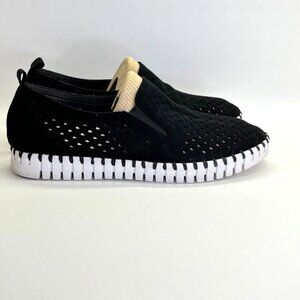 Ilse Jacobsen Tulip 141 Black Size 41  US 10 Slip On Lightweight Comfort
